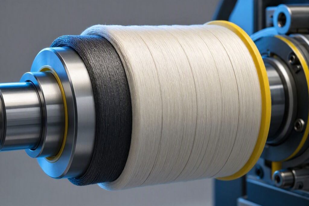 Filato cucirino ricoperto core-spun poliestere e cotone Scudo